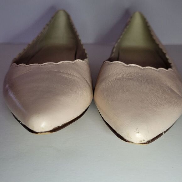 Alice Scalloped Skimmer Flat, Froth/Patent - Picture 7 of 12